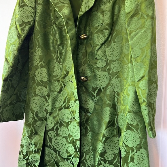 Vtg 1950s RARE Helga Emerald Green dress and jacket Vtg 10 = S/M now 2 pieces - Picture 14 of 14